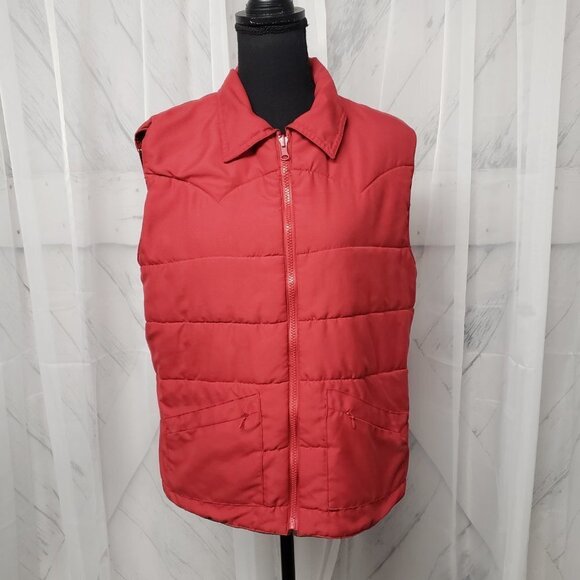 Wrangler Red and Brown Embroidered Women's Vest - Picture 14 of 14